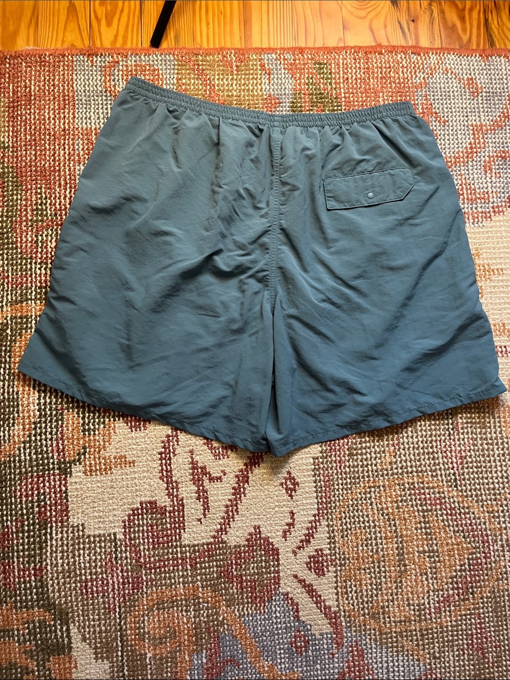 Patagonia Men’s Baggies Shorts XXL Teal Blue Green EUC Lightweight Outdoor - Picture 8 of 9